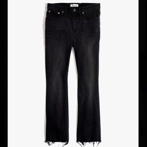 Madewell Cali Demi-Boot Jeans in Berkeley Black size 28
